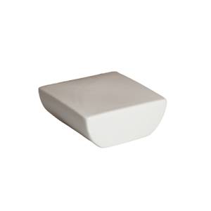 Vierkant plateau l afm. 7x7cm. hgt. 3cm. ShApes wit Q Authentic