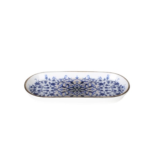 Bord ovaal 17x9cm. hgt. 2,2cm Tile legacy