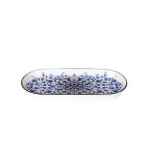 Bord ovaal 21x10cm hgt. 2,2cm. Tile legacy
