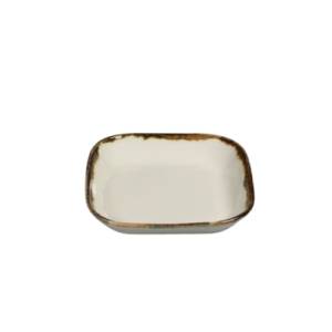 Bord vierkant afm. 12x12cm. Amber