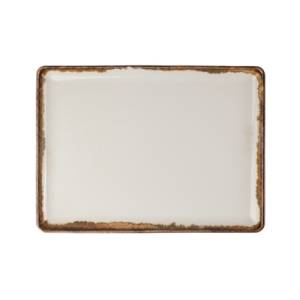 Bord rechthoekig afm. 30x22cm. Amber