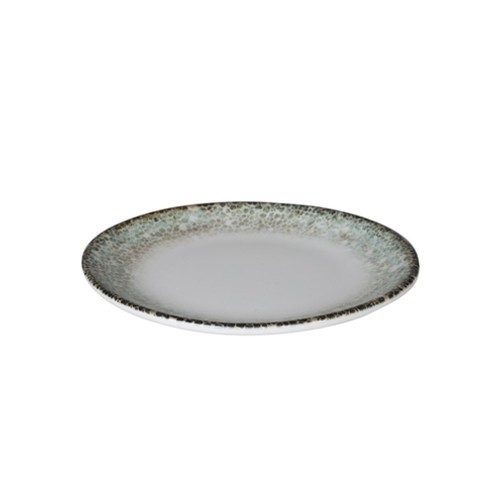 Bord coupe diam. 17cm. Rust green