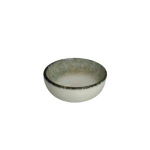 Kom diam. 6cm. hgt. 2,5cm. Rust green