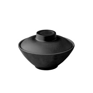 Schale mit Deckel, Durchmesser 14,2 cm, Höhe 6 cm, ca. 375 ml, Farbe: Asia Black