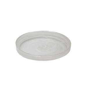 Bord met opst. rand stapelbaar diam. 16,2cm. white Swirl
