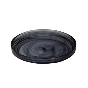 Bord met opst. rand stapelbaar diam. 20,5cm. black Swirl