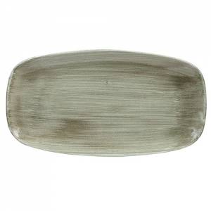 Bord chef rechthoekig Stonecast Patina afm. 35,5x18,9cm. kleur Burnished Green Churchill