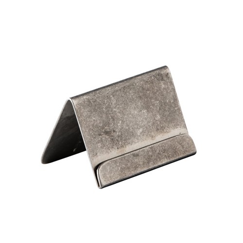 RVS Kaarthouder afm. 6x3cm.