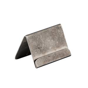 RVS Kaarthouder afm. 6x3cm.