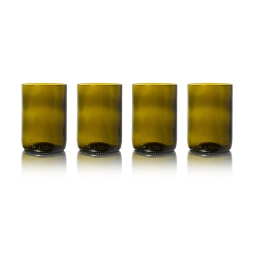 Tumblerglas inh. 33cl. kleur olive Rebottled
