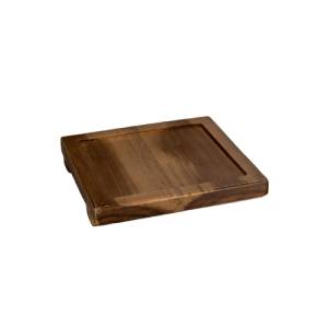 Tafel BBQ plank acacia vierkant afm. 16x16cm. hgt. 2cm.