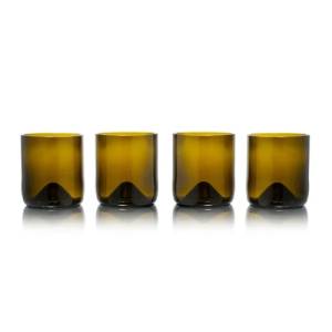 Tumblerglas short inh. 25cl. kleur olive Rebottled