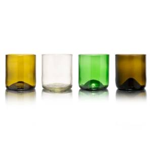 Tumblerglas short inh. 25cl. mix kleuren Rebottled