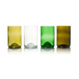 Tumblerglas inh. 33cl. mix kleuren Rebottled