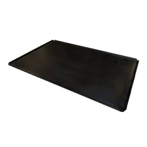 Bakplaat geperforeerd afm. 400x600mm. aluminium teflon Leventi