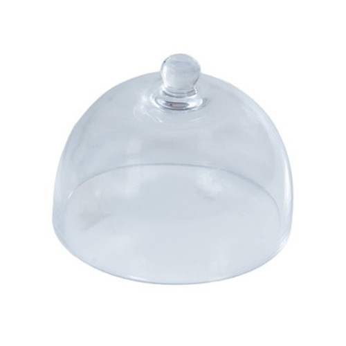 Glazen stolp diam. 19cm. hgt. 17cm,