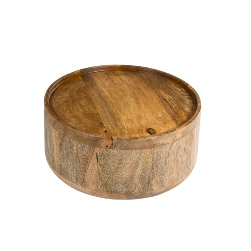 Dispenser base en deksel mango L 25x11cm.