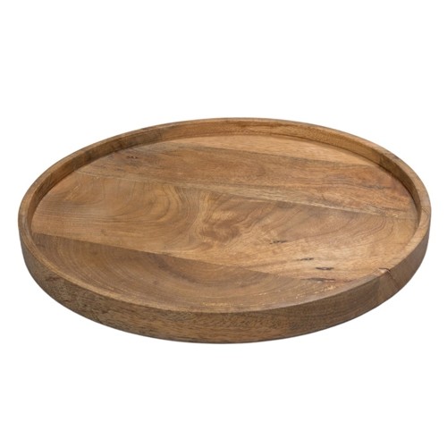 Presenteerplank L diam. 33cm. hgt. 2,5cm.