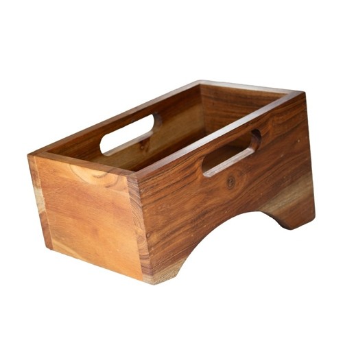 Bestekbak 1-vaks 28,5x16,5 hgt. 15cm. mangohout