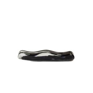 Bestekhouder glas afm. 10,5x2,5 hgt. 1,5cm. black Swirl
