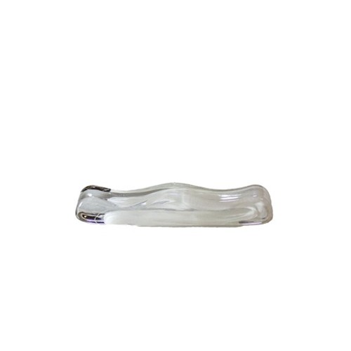 Bestekhouder glas afm. 10,5x2,5 hgt. 1,5cm. white Swirl
