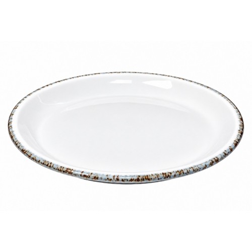 Bord halfhoog diam. 23cm. vlakke bodem kleur Peaceful Wit