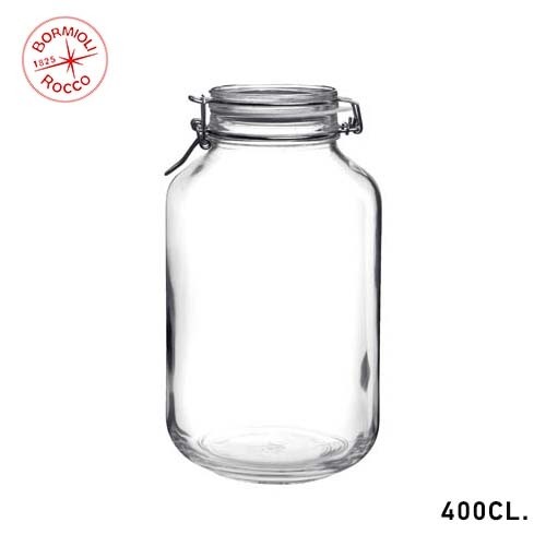 Weckpot Fido glas inh. 400cl. rond Rocco Bormioli