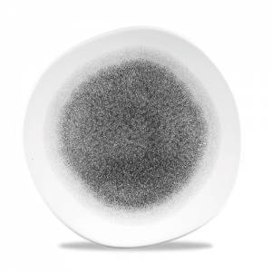 Bord plat l organic raku kleur Quartz Black diam. 26,4cm. Churchill