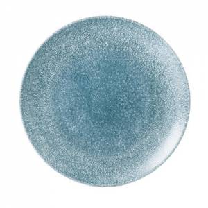 Coupebord raku kleur Topaz Blue diam. 28,8cm. Churchill