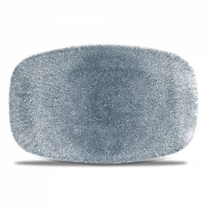 Bord rechthoekig raku kleur Topaz Blue afm. 23,7x15,7cm. Churchill