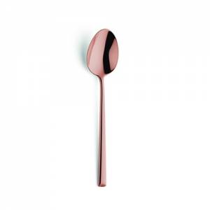 LUNCH/DESSERT SPOON MODEL METROPOLE COPPER 1170 STAINLESS STEEL 18/10