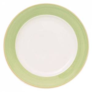 ASSIETTE PLATE DIAM. 29CM. COSMO GREEN CHINE CONTINENTALE