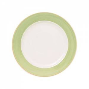 BORD PLAT DIAM. 17CM. COSMO GROEN CONTINENTAL CHINA