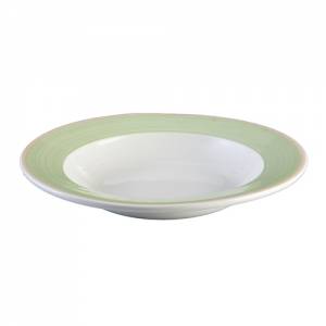 Bord diep diam. 28cm. Cosmo groen Continental china