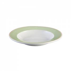 PLATTE TIEF DURCHM. 26CM. KOSMOGRÜNES KONTINENTAL-CHINA