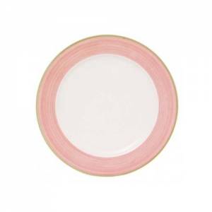 ASSIETTE PLATE DIAM. 31CM. ROSE COSMO - CHINE CONTINENTALE