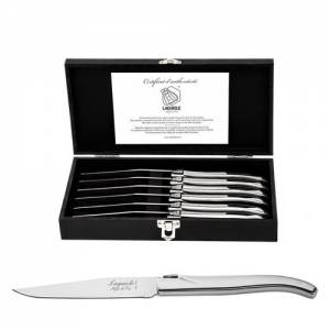 Steakmessen luxury line roestvrijstaal set á 6 stuks Laguiole Style de Vie