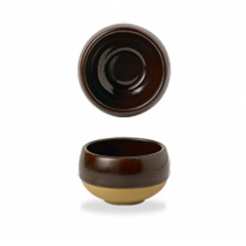 Schaal diam. 9cm. inh. 25,5cl. Emerge kleur Cinnamon Brown Churchill