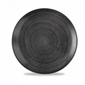Coupebord diam. 21,7cm. Stonecast kleur Black Churchill