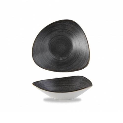 SKALA DREIECKIG ABM. 23,5 cm. STONECAST FARBE SCHWARZ CHURCHILL