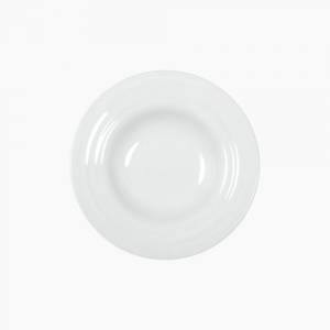 PLATTE TIEF DURCHM. 23CM. AGMA COLOR WHITE NOVA