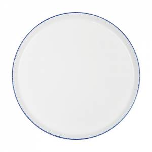 PLATTE FLACH DURCHM. 32CM. NORDIKA KORALLENBLAU FARBE BLAU