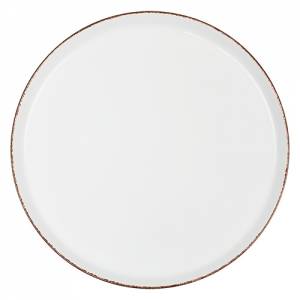 PLATE FLAT DIAM. 32CM. NORDIKA CORAL BROWN COLOR BROWN