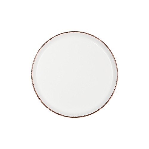 PLATTE FLACH DURCHM. 10CM. NORDIKA KORALLENBRAUN FARBE BRAUN