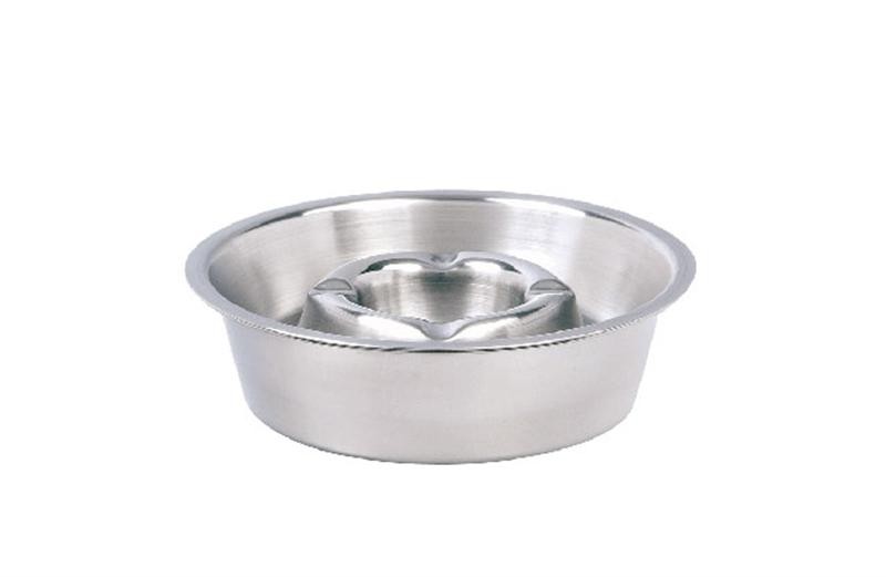 CENDRIER (TERRASSE) DIAM. 14CM. Acier inoxydable 18/8