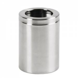 TABLE WASTE BIN W/OPEN TOP DIAM. 12CM. HG. 16.5CM. INH. 2 LTR. MAT/STAINLESS STEEL