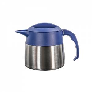 ISOLIERBEHÄLTER EASYCLEAN-MINI, DOPPELWANDIGER EDELSTAHL-INHALT. 0,9 l. FARBE BLAU OHNE AUFDRUCK