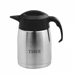 ISOLIERTER DOSE EASYCLEAN DOPPELWANDIGER EDELSTAHL-INHALT. 1,6 l. FARBE SCHWARZ MIT AUFDRUCK TEA