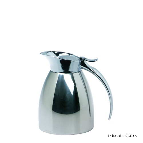 INSULATING JAR LUXOR CONTENT. 0.3L. HG. 14CM. STAINLESS STEEL HIGHLY POLISHED