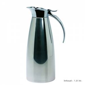 INSULATING JAR LUXOR CONTENT. 1.0L. HG. 26CM. STAINLESS STEEL HIGHLY POLISHED